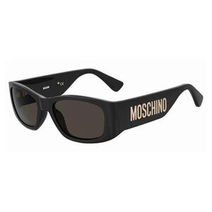 A0494Z New MOSCHINO Black Square MOS 145/S 807 IR Sunglasses Women